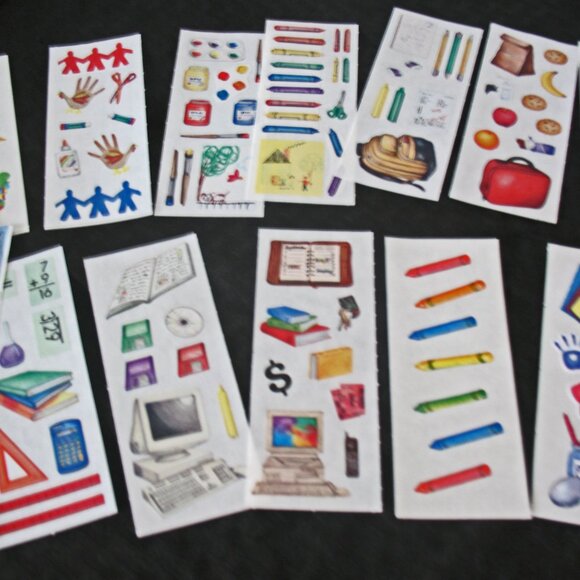 Scrapbooking Lot School, Computer, School bus, Schoolhouse, Math, Science, Art. - Picture 2 of 5